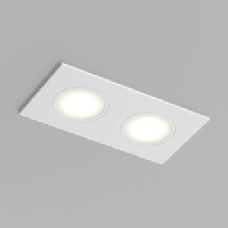 Встраиваемый влагозащищенный светильник PORT, 2?15 Вт макс., LED, GU5.3, IP65, корпус из полимера, цвет белый
