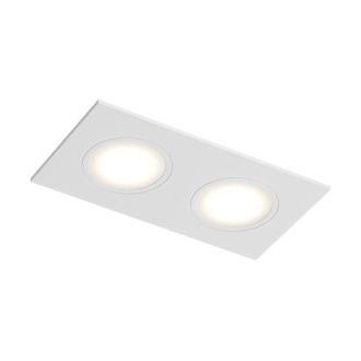 Встраиваемый влагозащищенный светильник PORT, 2?15 Вт макс., LED, GU5.3, IP65, корпус из полимера, цвет белый
