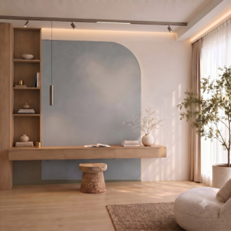 Светильник трековый SPOT подвесной SHINE PRIME 8W 48V DC 36° RA?90 Zigbee IP20 Темный никель