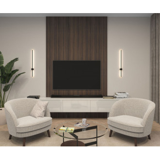 DK5012-BK Бра 800 мм, 3000К, IP20, 9 Вт, черный, алюминий
