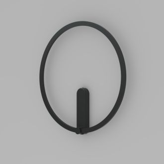 DK5035-BK Бра ROUND со светодиодом, IP20, 24W, 3000/4000/6500K, черный, алюминий