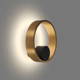 DK5060-BK+SG Бра ORBIT, IP20, 3000К, LED, 10 Вт, черный + сатинированное золото, алюминий