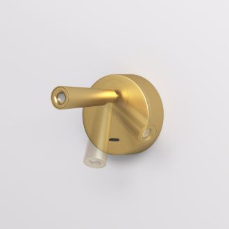 DK5072-SB Бра SHINE WALL со светодиодом, D104*H68, IP20, 3000К, 3W, RA?90, сатинированная латунь, алюминий