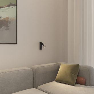 Светильник настенный CHARGELUX, USB-A , 3Вт, 3000К, алюминий, черный