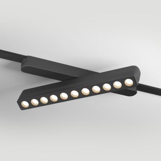 DK5308-BK Светильник для трека Air, серия Grill 3000 со светодиодом, L230*W26*H60мм, 48V DC, 12W, RA?90, 36°, 3000K, IP20, черный, алюминий