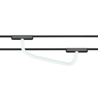 DK5357-BK Светильник для трека Air, серия Ray 4000 со светодиодом, ?22*L1000MM, 48V DC, 12W, RA?90, 360°, 4000K, IP20, черный, алюминий