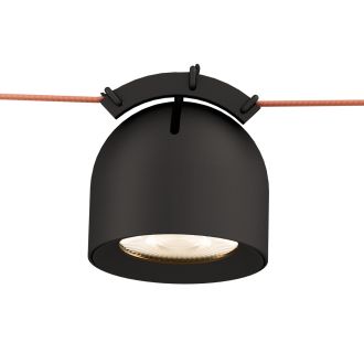 DK5540-BK Поворотный светильник для трека-ремня Belty, серия Spot, со светодиодом, D100*H107мм, 48V DC, 12W, RA90, 38°, 4000K, IP20, черный, алюминий