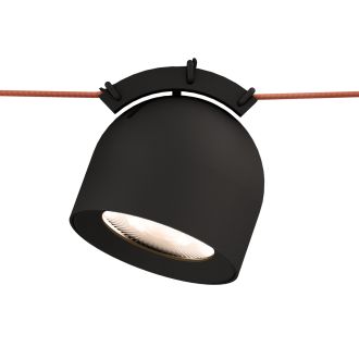 DK5540-BK Поворотный светильник для трека-ремня Belty, серия Spot, со светодиодом, D100*H107мм, 48V DC, 12W, RA90, 38°, 4000K, IP20, черный, алюминий