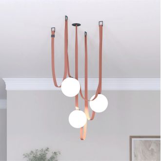 DK5551-BK Cветильник для трека-ремня Belty, серия Orb, со светодиодом, D150*H147мм, 48V DC, 10W, RA90, 120°, 3000K, IP20, белый, акрил