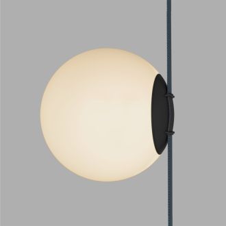 DK5553-BK Cветильник для трека-ремня Belty, серия Orb, со светодиодом, D180*H181мм, 48V DC, 10W, RA90, 120°, 3000K, IP20, белый, акрил