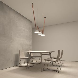 DK5560-WH+BK Cветильник для трека-ремня Belty, серия Flow, со светодиодом, D220*H117мм, 48V DC, 24W, RA90, 120°, 4000K, IP20, белый с черным, алюминий