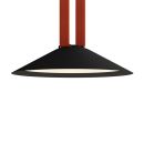 DK5564-BK Cветильник для трека-ремня Belty, серия Flow, со светодиодом, D300*H71мм, 48V DC, 12W, RA90, 120°, 4000K, IP20, черный, алюминий