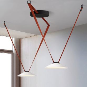 DK5564-WH+BK Cветильник для трека-ремня Belty, серия Flow, со светодиодом, D300*H71мм, 48V DC, 12W, RA90, 120°, 4000K, IP20, белый с черным, алюминий
