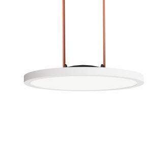 DK5566-WH+BK Cветильник для трека-ремня Belty, серия Flow, со светодиодом, D168*H29.5мм, 48V DC, 10W, RA90, 120°, 4000K, IP20, белый с черным, алюминий
