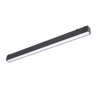 DK5576-BK Cветильник для трека-ремня Belty, серия Linear, со светодиодом, L642*W40*H45мм, 48V DC, 24W, RA90, 120°, 4000K, IP20, черный, алюминий