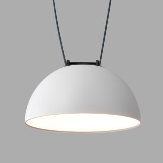 DK5660-WH+BK Cветильник для трека-ремня Belty Smart, серия Flow, со светодиодом, D220*H117мм, 48V DC, 24W, RA90, 120°, 3000-5700K, IP20, белый с черным, алюминий