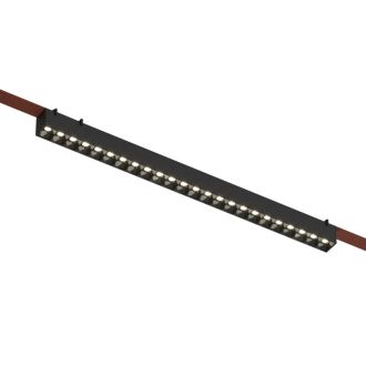 DK5672-BK Cветильник для трека-ремня Belty Smart, серия Grill, со светодиодом, L642*W40*H45мм, 48V DC, 24W, RA90, 24°, 2700-6000K, IP20, черный, алюминий