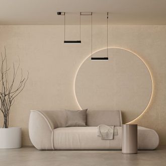 DK5674-BK Cветильник для трека-ремня Belty Smart, серия Linear, со светодиодом, L323*W40*H45мм, 48V DC, 12W, RA90, 120°, 2700-6500K, IP20, черный, алюминий