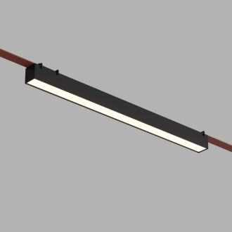 DK5676-BK Cветильник для трека-ремня Belty Smart, серия Linear, со светодиодом, L642*W40*H45мм, 48V DC, 24W, RA90, 120°, 2700-6500K, IP20, черный, алюминий