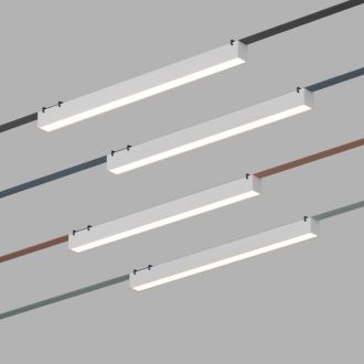 DK5676-WH Cветильник для трека-ремня Belty Smart, серия Linear, со светодиодом, L642*W40*H45мм, 48V DC, 24W, RA90, 120°, 2700-6000K, IP20, белый, алюминий