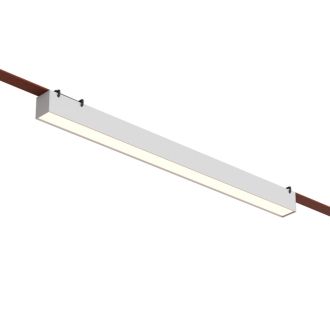 DK5676-WH Cветильник для трека-ремня Belty Smart, серия Linear, со светодиодом, L642*W40*H45мм, 48V DC, 24W, RA90, 120°, 2700-6000K, IP20, белый, алюминий