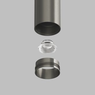DK5742-DN Светильник для трека SHINE SPOT со светодиодом, D35*H100, 48V DC, 8W*2 , RA?90, 3000K, IP20, темный никель, алюминий