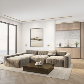 DK5751-SB Светильник для трека SHINE LINEAR со светодиодом, L301*W19*H27, 48V DC, 12W, RA?90, 3000K, IP20, сатинированная латунь, алюминий