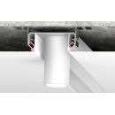 DK5850-WH Профиль Flod для создания декоративных ниш в натяжном потолке, алюминий, белый
