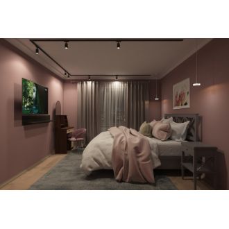 DK6201-BK Трековый светильник IP 20, 50 Вт, GU10, черный, алюминий