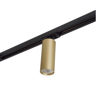 DK6202-BG Трековый светильник IP 20, 15 Вт, GU10, матовое золото с черным, алюминий