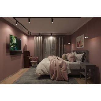 DK6202-BK Трековый светильник IP 20, 50 Вт, GU10, черный, алюминий