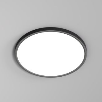 DK6522-BK Накладной светильник THIN, IP40, 36W, 3000K/4000K/6500K, переключатель цветовой температуры на корпусе, черный, полимер