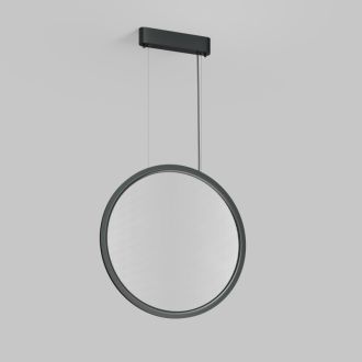 Подвесной светильник вертикальный VEIL, 35 Вт, ?600?2100 мм, LED 2700-6000K, IP20, пульт Д/У (в комплекте), черный, алюминий, акрил