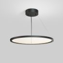Подвесной светильник горизонтальный VEIL, 35 Вт, Ø600×В1500 мм, LED 2700-6000K, IP20, пульт Д/У (в комплекте), черный, алюминий, акрил Подвесной светильник горизонтальный VEIL, 35 Вт, Ø600×В1500 мм, LED 2700-6000K, IP20, пульт Д/У (в комплекте), черный, алюминий, акрил