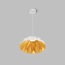 Светильник подвесной ORIGAMI, 20 Вт, 3000К, Ø560x1500 мм, металл+акрил, белый + матовое золото Светильник подвесной ORIGAMI, 20 Вт, 3000К, Ø560x1500 мм, металл+акрил, белый + матовое золото