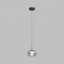 Светильник подвесной FLOA, 12 Вт, 3000К, Ø220×1500 мм, металл, стекло, черный, дымчатый серый Светильник подвесной FLOA, 12 Вт, 3000К, Ø220×1500 мм, металл, стекло, черный, дымчатый серый