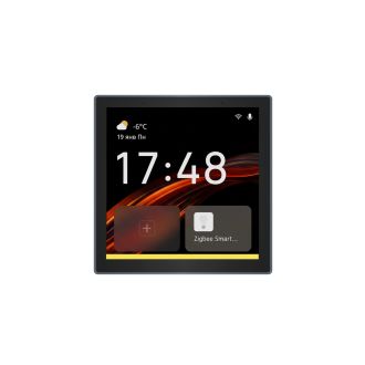 DK7405-BK Панель управления умным домом 4? (Wi-Fi / Zigbee / Bluetooth, Tuya / Smart Life), алюминий + закалённое стекло, цвет чёрный