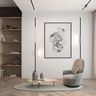 DK8004-CONN-BK Трековый светильник-коннектор SMART LINEAR, IP20, 18W, DIM, 3000K-6000K, черный