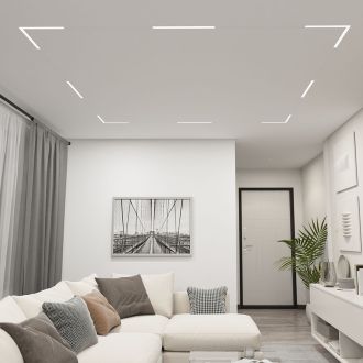 DK8004-CONN-WH Трековый светильник-коннектор SMART LINEAR, IP20, 18W, DIM, 3000K-6000K, белый