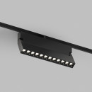 Светильник трековый GRILL поворотный 12W CRI90 24° 600лм 48V черный 3CCT+SMART DIP SWITH