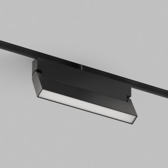 Светильник трековый LINEAR поворотный 12W CRI90 120° 480лм 48V черный 3CCT+SMART DIP SWITH