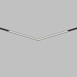 Светильник трековый LINEAR угловой 20W CRI90 120° 1130лм 48V черный 3CCT+SMART DIP SWITH