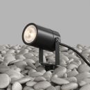 DK9800-BK Грунтовый светильник MOSS, IP65, GU10 LED, до 15 Вт, черный, алюминий