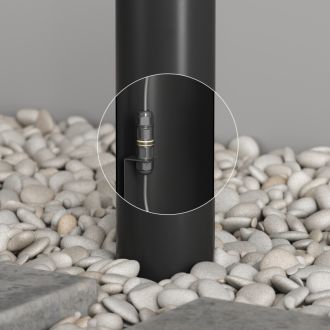 DK9816-BK Ландшафтный уличный светодиодный светильник VEGA, IP65, 12 Вт, 3000K, черный, алюминий
