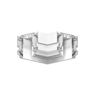 TR2026-WH Угловой элемент 90° трека SMART ONE, алюминий, белый