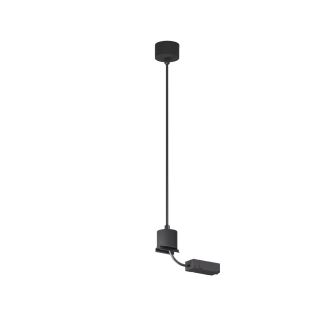 TR2124-BK Подвод питания для подвесного монтажа трека SMART BASE, АС 220-240V, IP20, 5м, черный, алюминий