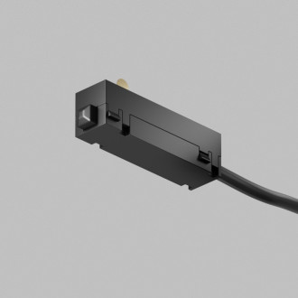 Подвод питания торцевой для трека SMART SLIM BASE, односторонний, 220В AC, чёрный