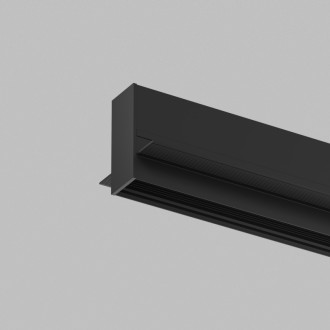 Шинопровод SMART SLIM HIDE, 3м, встраиваемый (для ГКЛ 12,5 мм), 220В AC, IP20, чёрный, алюминий
