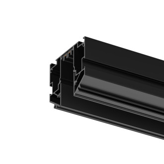 Шинопровод SMART SLIM ONE, 2м, для натяжных потолков (под гарпун), 220В AC, IP20, чёрный, алюминий
