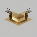 Угловой элемент трека HIDE SHINE PRIME для ГКЛ 12,5мм потолок-потолок 90° 48V DC Сатин. лат. алюмини